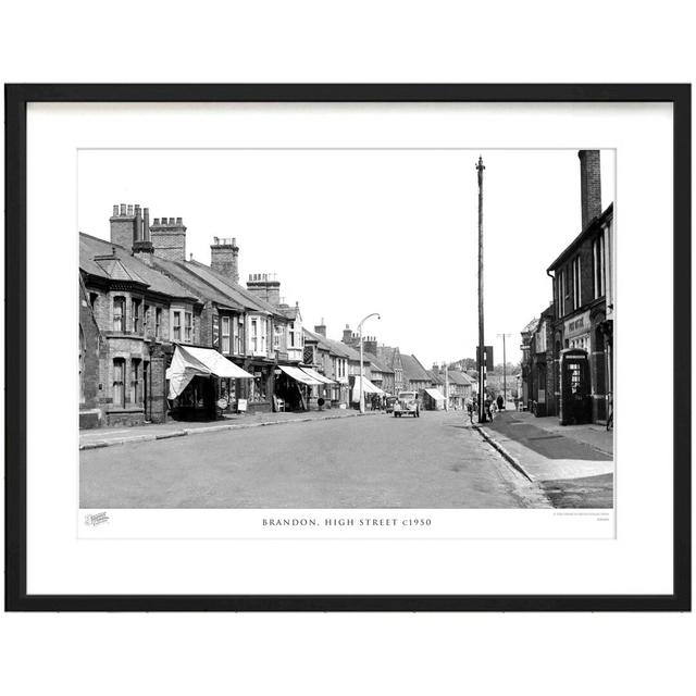 Brandon, High Street C1950 - Single Picture Frame Print The Francis Frith Collection Size: 45cm H x 60cm W x 2.3cm D on Productcaster.