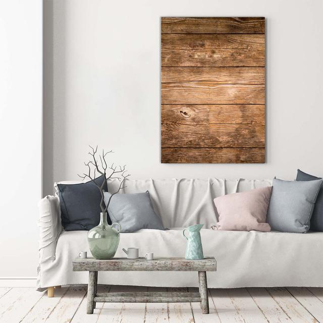 Wooden Background - Wrapped Canvas Art Prints Union Rustic on Productcaster.