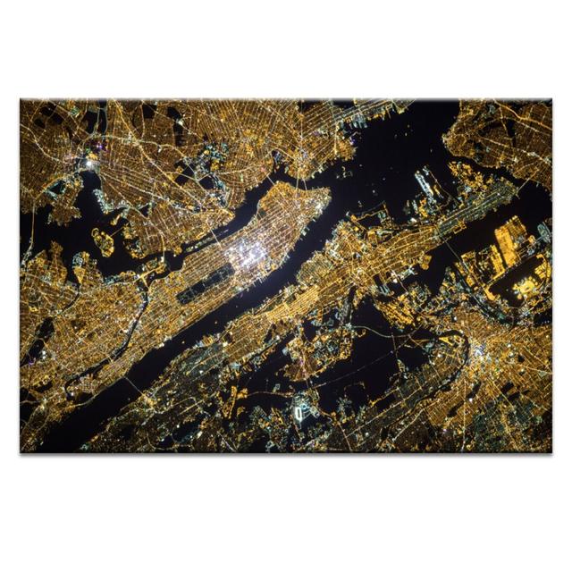 'NYC from Above' Photograph on Canvas' Latitude Run Format: Wrapped Canvas, Size: 102cm H x 152cm W on Productcaster.