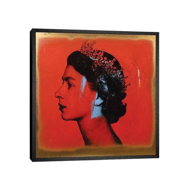 The Queen - Print on Canvas Ebern Designs Format: Black Framed, Size: 66.04cm H x 66.04cm W x 3.81cm D on Productcaster.