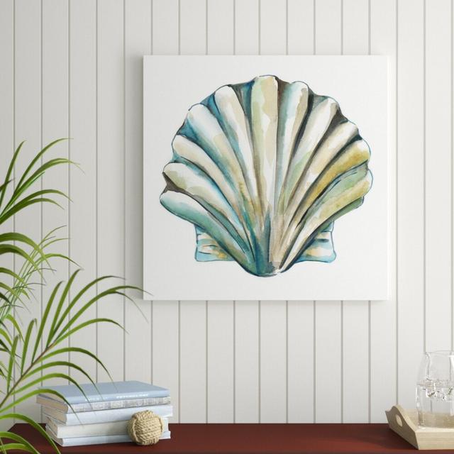 Aquarelle Shells VI by Chariklia Zarris - Wrapped Canvas Painting Print Beachcrest Home Size: 76cm H x 76cm W on Productcaster.