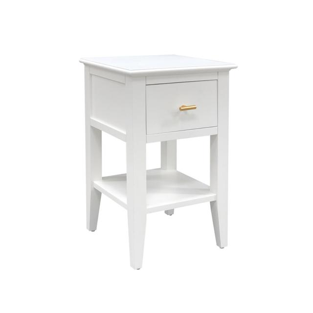 Chenul 1 Drawer Bedside Table Wayfair Samples Colour: White on Productcaster.