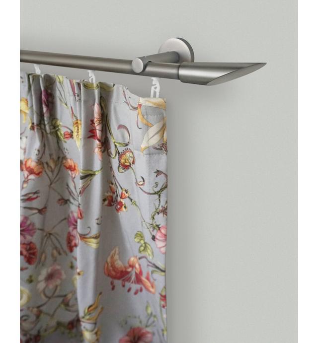 Bierman Curtain Single Pole Symple Stuff Finish: Nickel, Size: 5cm H x 450cm W x 8cm D on Productcaster.