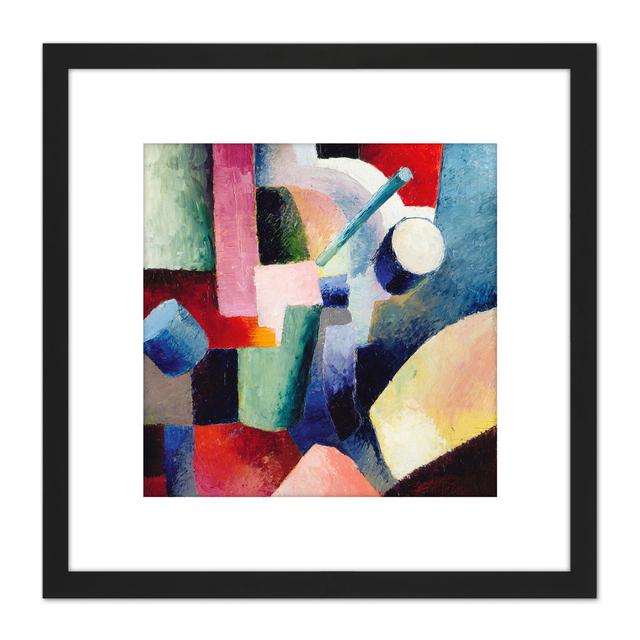 August Macke Colored Composition of Forms 1914 by Kurokawa Michita - Picture Frame Painting Metro Lane on Productcaster.