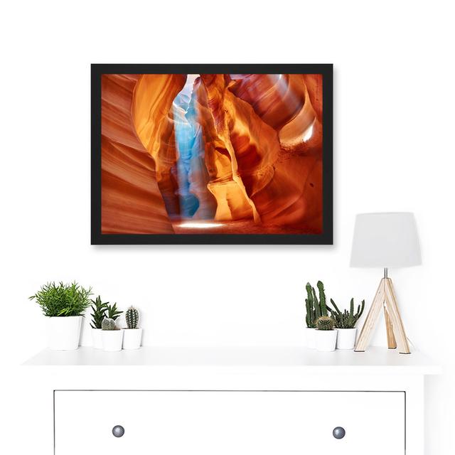 Photo Geology Antelope Canyon Arizona Nature God Rays by Value Does Not Apply - Single Picture Frame Print Gracie Oaks Size: 33cm H x 44.5cm W x 1.5cm on Productcaster.