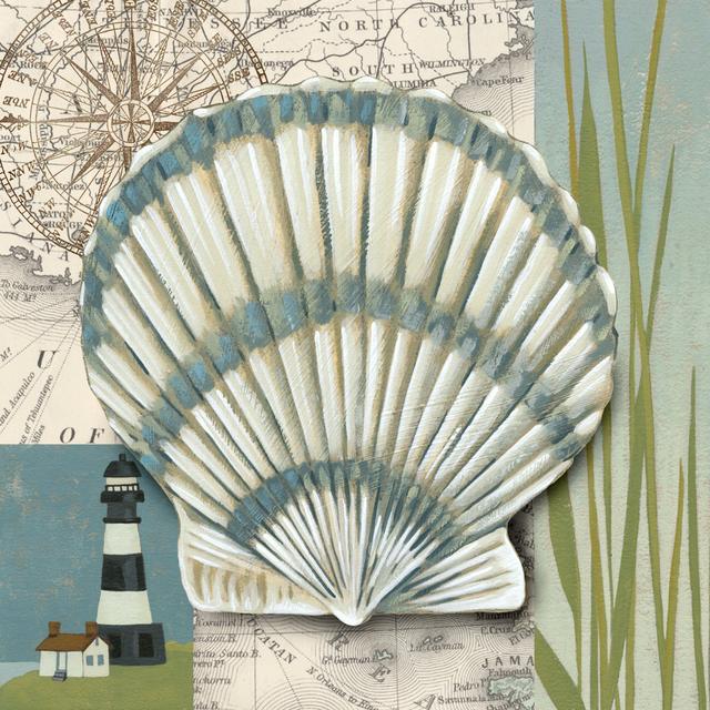 Seaside Shell II Highland Dunes Size: 76cm H x 76cm W on Productcaster.