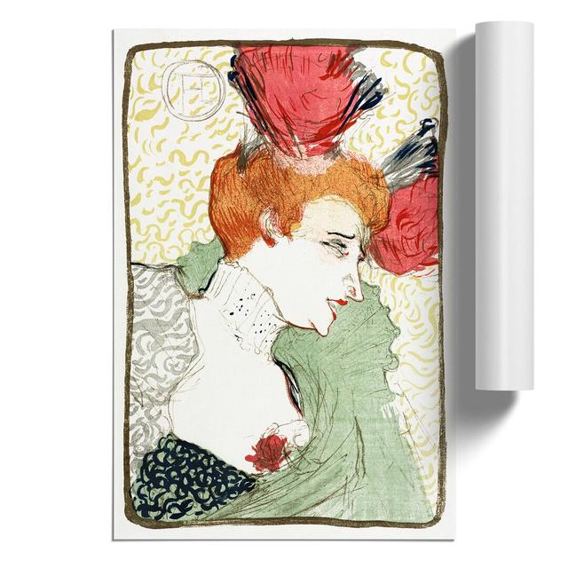 Bust Of Mademoiselle Lender by Henri De Toulouse-Lautrec - No Frame Painting East Urban Home Size: 42cm H x 30cm W x 0.1cm D on Productcaster.