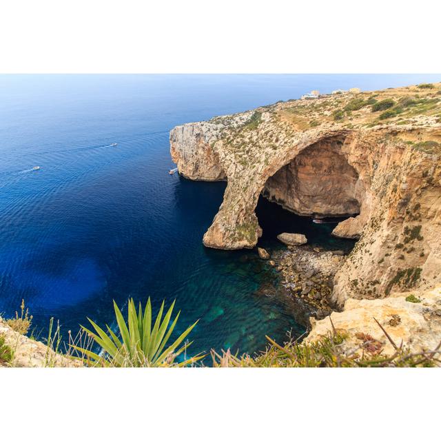 Blue Grotto Overlook by Triciadaniel - Wrapped Canvas Photograph Alpen Home Size: 61cm H x 91cm W on Productcaster.