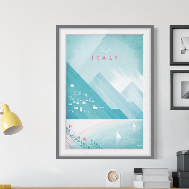 Picture With Frame - Travel Poster - Italy - Portrait 4:3 - B Maturi Size: 40cm H x 30cm W x 2cm D, Frame Option: Grey Framed on Productcaster.