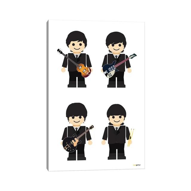 Toy The Beatles I by Rafael Gomes - Wrapped Canvas Print iCanvas Size: 30.48cm H x 20.32cm W x 1.91cm D on Productcaster.