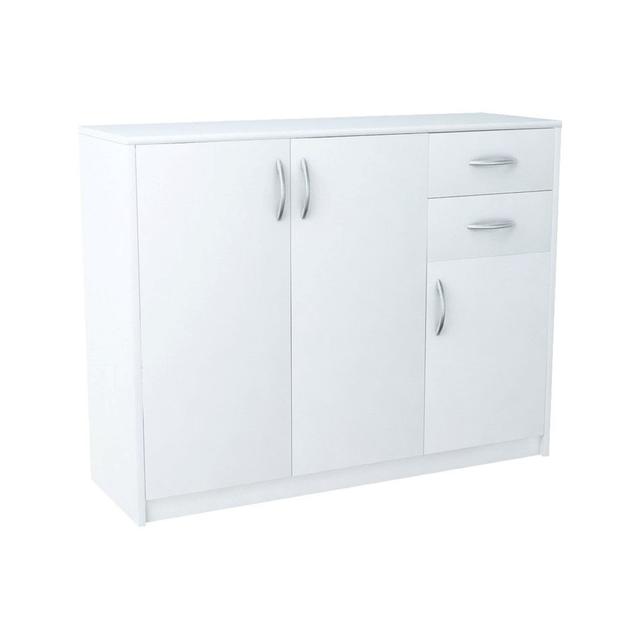 Sideboard 3D2S Sonoma Eiche Meblando Colour: White on Productcaster.