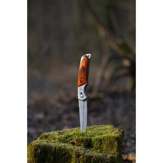 Hunting Knife in the Moss by Simptonym - Wrapped Canvas Photograph 17 Stories Size: 30cm H x 20cm W on Productcaster.