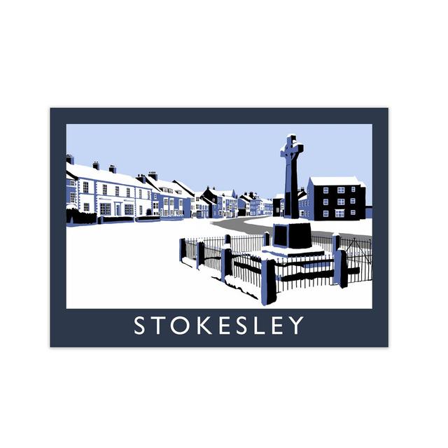 Stokesley In Snow by Richard O'Neill - Print 17 Stories Size: 29.7 cm H x 42 cm W x 3 cm D on Productcaster.