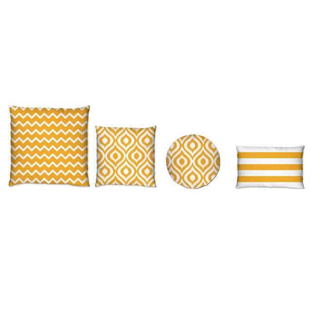 Almestica Indoor / Outdoor Scatter Cushion Cushion With Filling Brayden Studio Colour: Yellow on Productcaster.