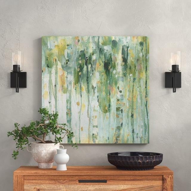 The Forest II by Lisa Audit - Painting on Canvas Fernleaf Size: 66.04cm H x 66.04cm W x 3.8cm D, Format: Classic Wood Floater Frame on Productcaster.