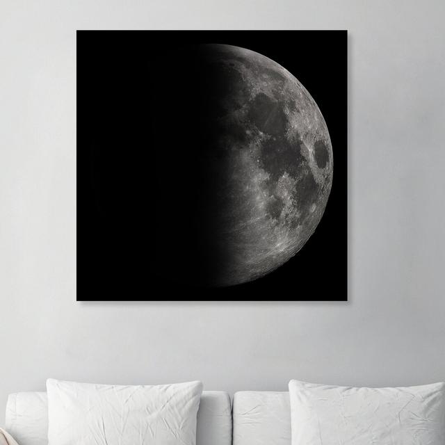 'Moon III Squared' - Wrapped Canvas Photograph Print East Urban Home Size: 76cm H x 76cm W on Productcaster.