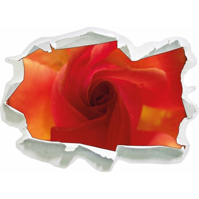 Wandtattoo Zarte Rosenblüte East Urban Home Größe: 45 cm H x 62 cm B x 0,02 cm T on Productcaster.