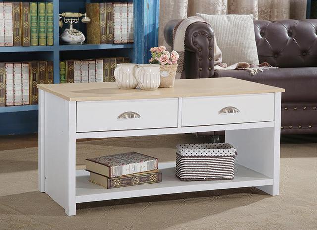 Caronni Sled Coffee Table with Storage Marlow Home Co. Table Base Colour: White on Productcaster.