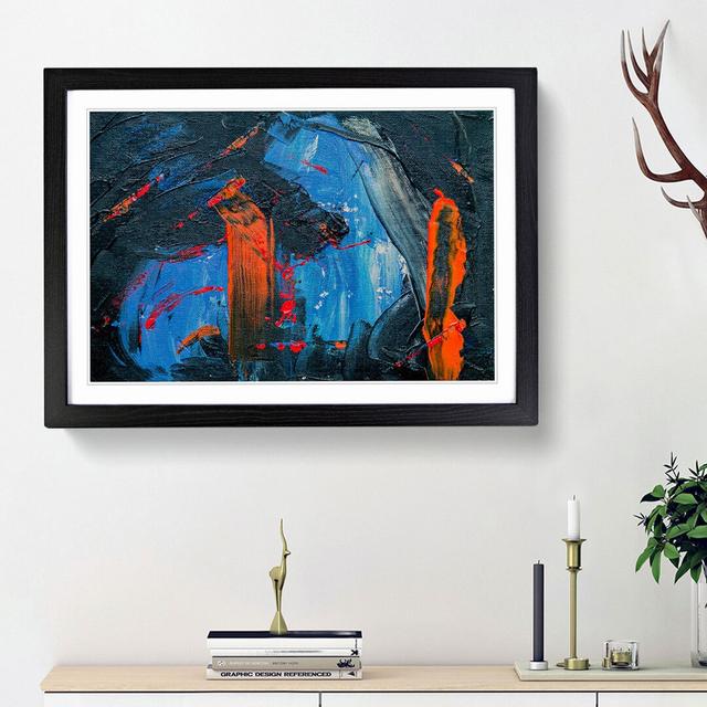 Abstract Art Painting Vol.158 by S.Johnson - Picture Frame Painting Print East Urban Home Frame Option: Black Framed, Size: 62cm H x 87cm W x 2cm D on Productcaster.