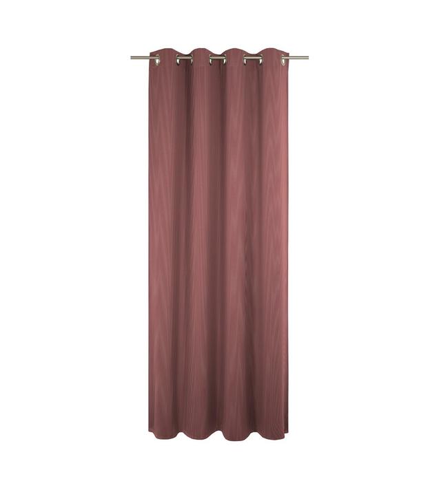 Yvette Eyelet Opaque Single Curtain Latitude Run Colour: Dark red, Size: 145cm Width x 175cm Drop on Productcaster.