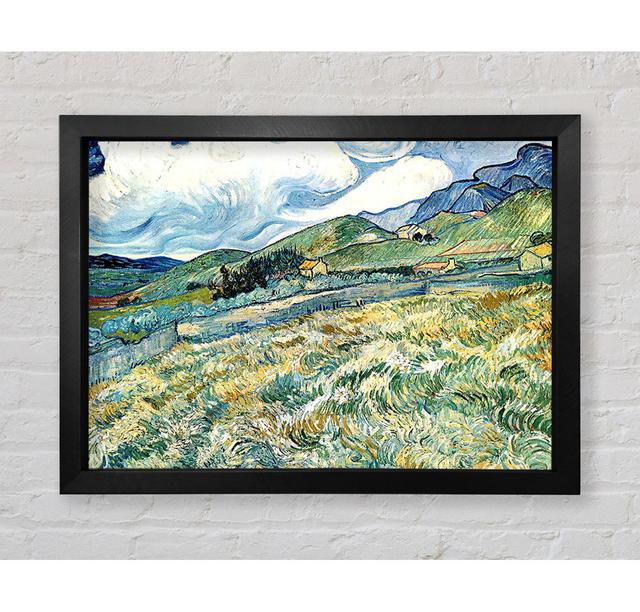 Van Gogh Mountain Landscape Behind The Hospital Saint-Paul by Vincent Van Gogh - Single Picture Frame Art Prints Bright Star Size: 42cm H x 59.7cm W x on Productcaster.