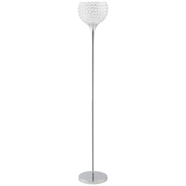 Basso 150cm Silver Traditional Floor Lamp Mercer41 on Productcaster.