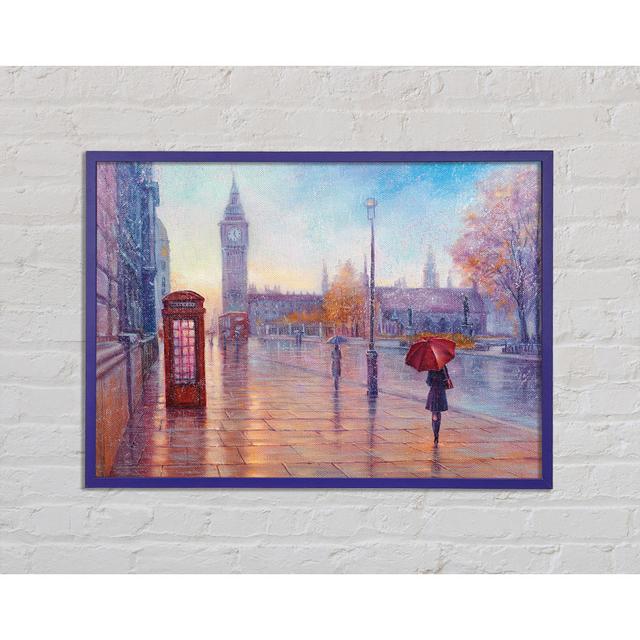 Walking In London Calm - Single Picture Frame Art Prints Ophelia & Co. Size: 59.7cm H x 84.1cm W x 2cm D on Productcaster.