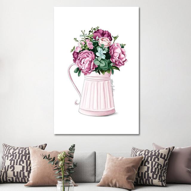 Farm Flowers by Elza Fouche - Wrapped Canvas Art Prints Rosalind Wheeler Size: 152.4cm H x 101.6cm W x 3.81cm D on Productcaster.