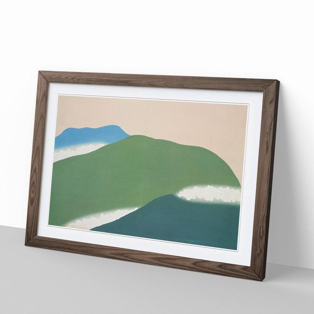 Green Mountains by Kamisaka Sekka - Picture Frame Painting East Urban Home Size: 48cm H x 65cm W x 2cm D, Frame Option: Walnut Framed on Productcaster.