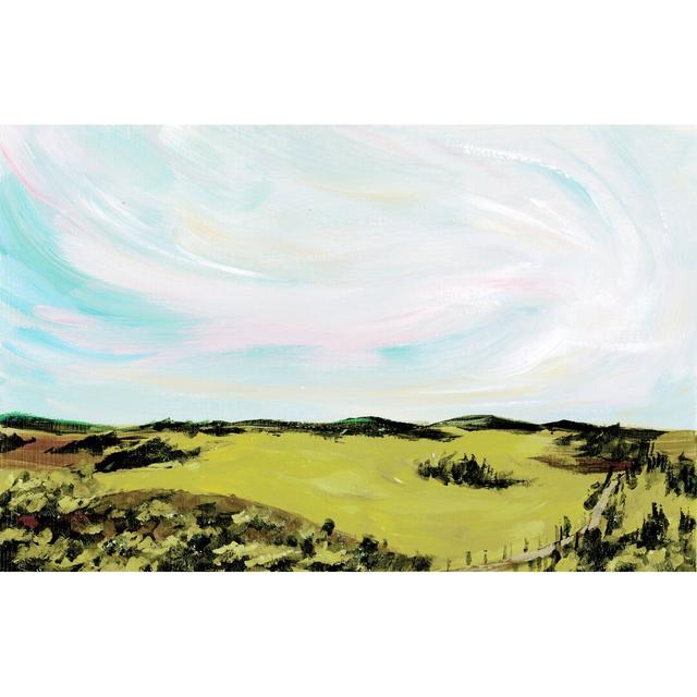 Pastel Landscape - Wrapped Canvas Painting Print Rosalind Wheeler Size: 51cm H x 76cm W x 3.8cm D on Productcaster.