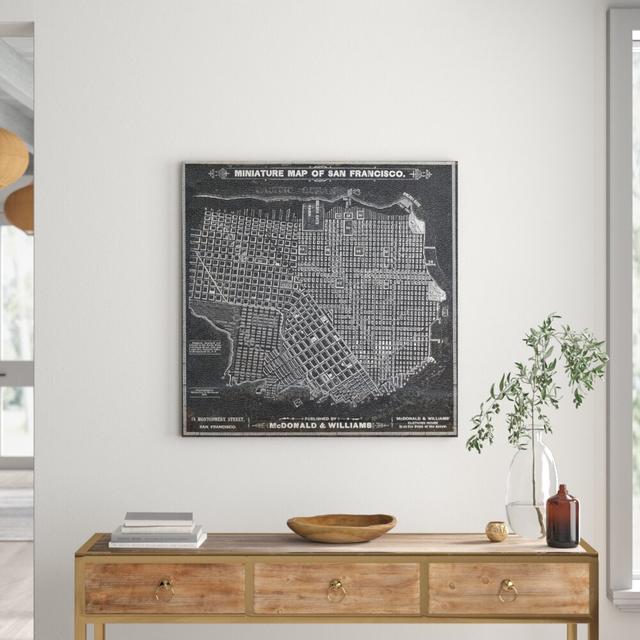 'San Francisco Map' Graphic Art Print on Canvas East Urban Home Size: 50.8 cm H x 50.8 cm W on Productcaster.