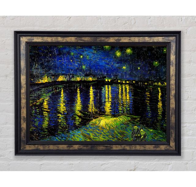 Vincent Van Gogh Starry Night Over Rhone 4 - Single Picture Frame Art Prints Bright Star Size: 29.7cm H x 42cm W x 8cm D on Productcaster.