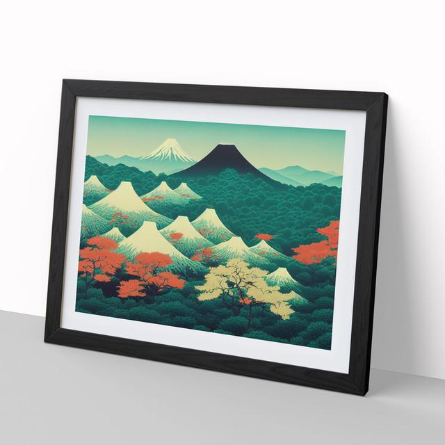 Retro Japanese Forest Vol.5 - Picture Frame Painting Alpen Home Frame Colour: Black Framed, Size: 25cm H x 34cm W x 2cm D on Productcaster.