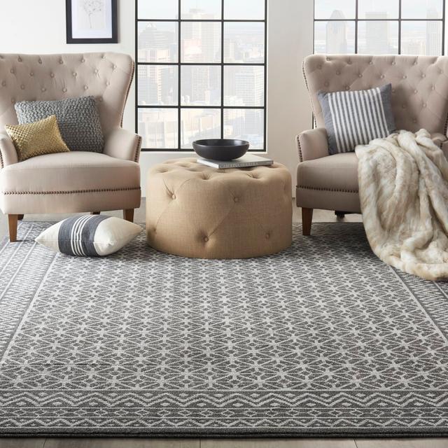 Tunney Palermo Charcoal Rug Bloomsbury Market Rug Size: Rectangle 200 x 290cm on Productcaster.