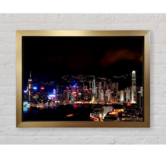 Hong Kong Reflections - Einzelne Bilderrahmen Kunstdrucke Ebern Designs Größe: 42cm H x 59,7cm B on Productcaster.