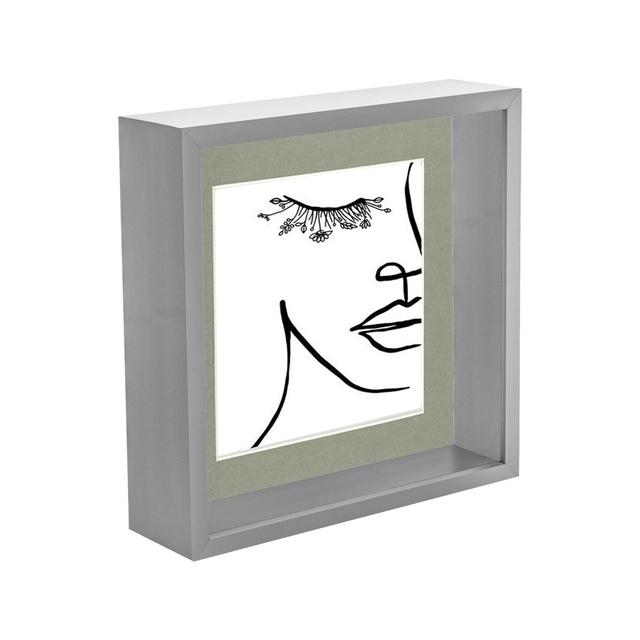 Plastic Box Frame in Grey Nicola Spring Picture Size: 5" x 5" on Productcaster.