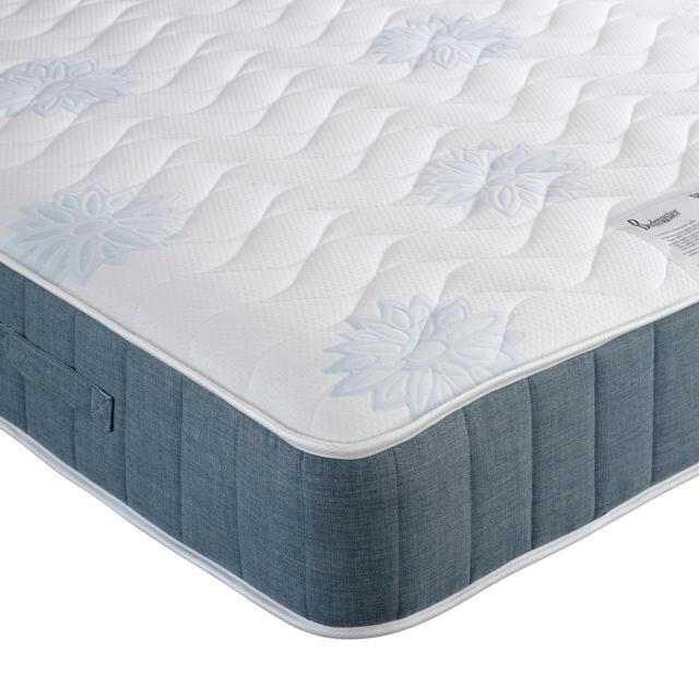 Marble Pocket Memory Divan Bed Set 17 Stories Size: Kingsize (5'), Base Type: 2 Drawers, Colour: White on Productcaster.