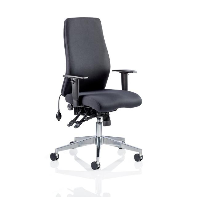 High-Back Ergonomic Desk Chair Symple Stuff Ergonomic Feature: Without Headrest, Colour: Black on Productcaster.