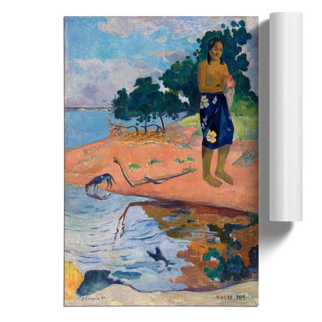 Haere Pape by Paul Gauguin - No Frame Painting East Urban Home Size: 30cm H x 21cm W x 0.1cm D on Productcaster.