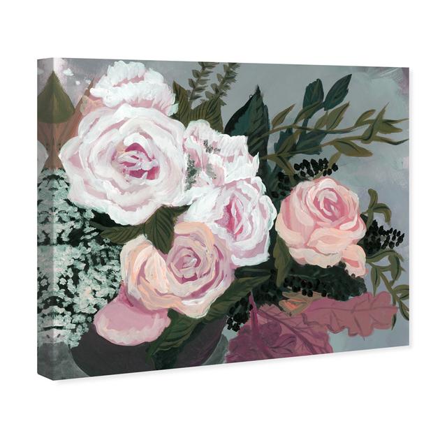 'Garden Of Roses' Painting on Wrapped Canvas East Urban Home Size: 91 cm H x 114 cm W on Productcaster.