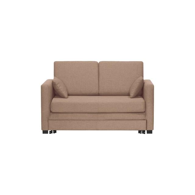 Winkle 2 Seater Fold Out Loveseat Brayden Studio Upholstery Colour: Pink on Productcaster.