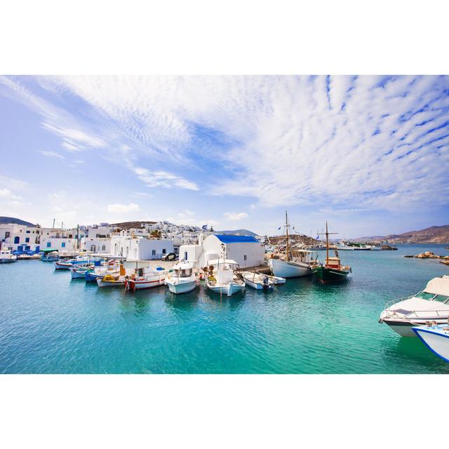 Paros Island, Cyclades, Greece by Poike - Wrapped Canvas Photograph Breakwater Bay Size: 81cm H x 122cm W on Productcaster.