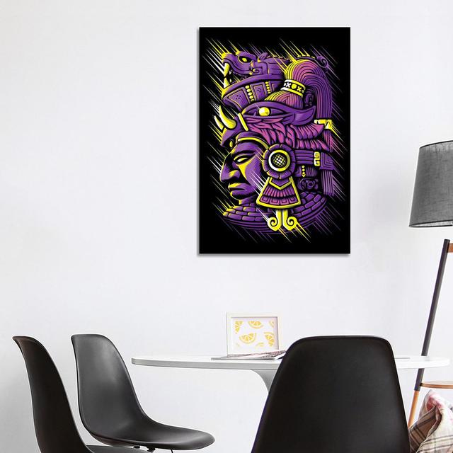 Retro Aztec by Alberto Perez - Wrapped Canvas Graphic Art Latitude Vive Size: 101.6cm H x 66.04cm W x 1.91cm D on Productcaster.