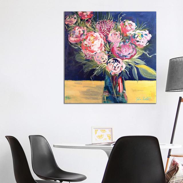 Royal Blooms by Julia Badow - Wrapped Canvas Gallery-Wrapped Canvas Giclée ClassicLiving Size: 93.98cm H x 93.98cm W x 3.81cm D on Productcaster.