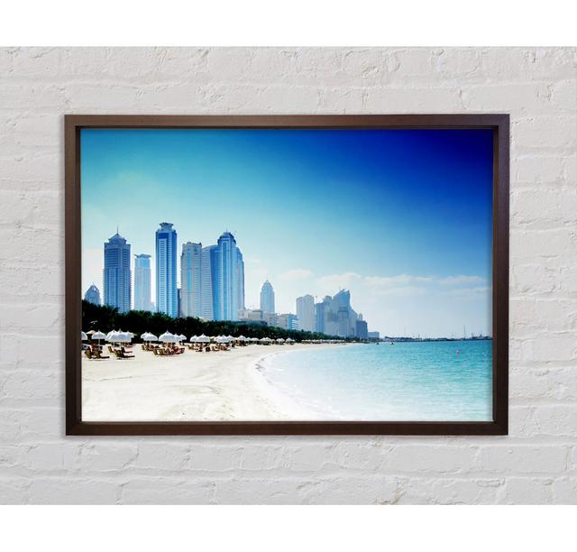 Miami Beach Framed Print Highland Dunes Size: 59.7cm H x 84.1cm W on Productcaster.