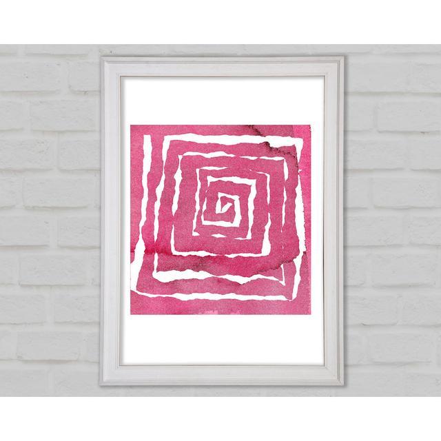 Pink Puzzle Framed Print Ivy Bronx Size: 42cm H x 29.7cm W x 1.5cm D on Productcaster.