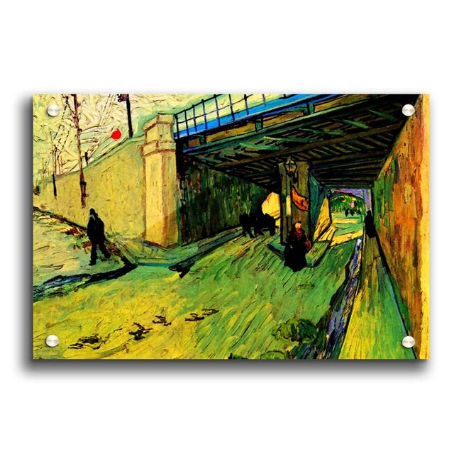 The Railway Bridge over Avenue Montmajour, Arles by Vincent Van Gogh - Unframed Painting Print on Paper East Urban Home Size: 29.7cm H x 42cm W on Productcaster.