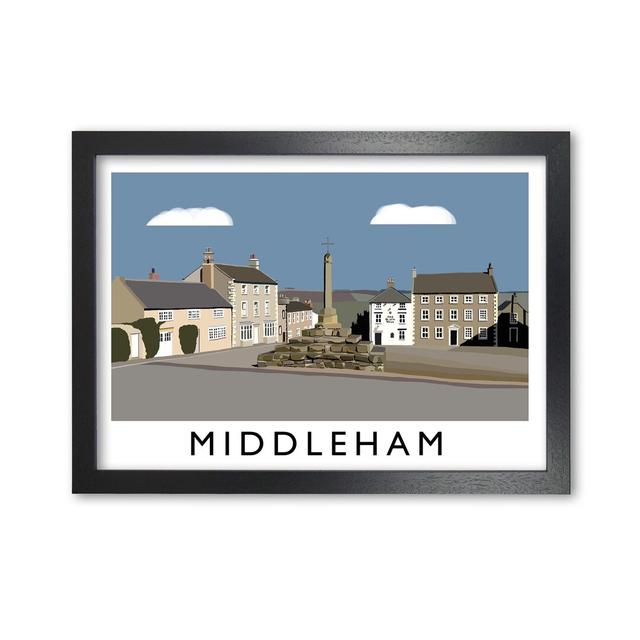 Middleham by Richard O'Neill - Single Picture Frame Print 17 Stories Size: 59.4cm H x 81.4cm W x 3cm D, Frame Options: Black on Productcaster.