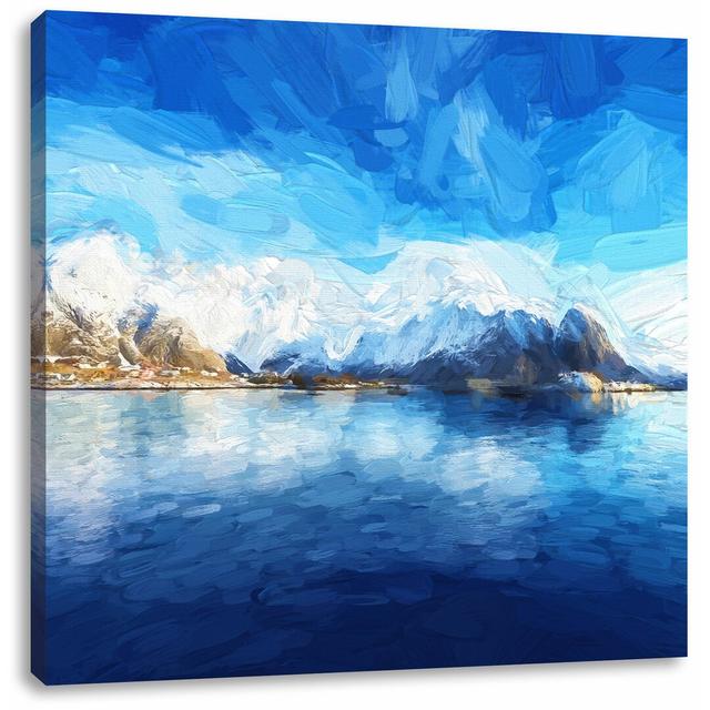 Leinwandbild Lofoten in Norwegen East Urban Home Größe: 70 cm H x 70 cm B on Productcaster.