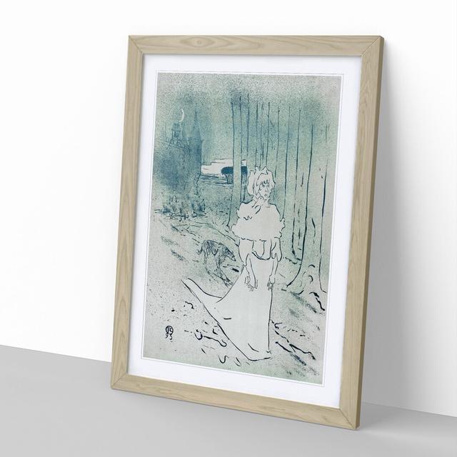 The Chatelaine by Henri de Toulouse-Lautrec - Picture Frame Painting East Urban Home Size: 65cm H x 48cm W x 2cm D, Frame Option: Oak Framed on Productcaster.